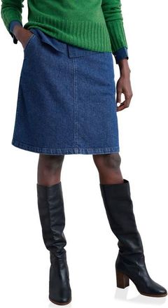 Seasalt Cornwall Dovetail Denim Skirt in Mid Wash Tide at Nordstrom, Size 10 Us