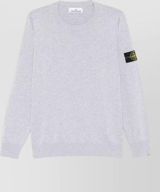 Stone Island 5100053 sweater ribbed trim roll armholes