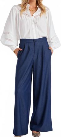 Bishop + Young Marbella Wide Leg Pant In Indigo