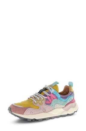 Flower Mountain Yamano 3 Sneaker in Pink/Yellow Ochre at Nordstrom, Size 7-7.5Us