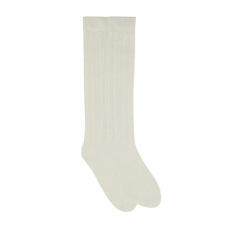 Valentino Perforated Cotton Socks With VLogo - Heren - Ondergoed - Wit - Maat: L/Xl Katoen