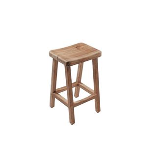 Manufactori Taburete de bar de teca maciza