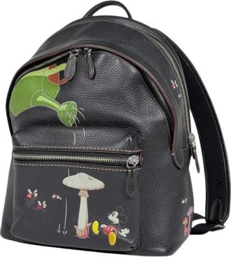 Coach Pre-owned Backpacks, female, Black, Size: ONE SIZE Pre-owned Leather Backpack