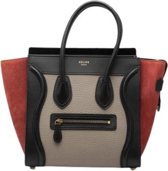 Celine Pre-owned Handbags, female, Multicolor, Size: ONE SIZE Pre-owned Micro Luggage Handbag