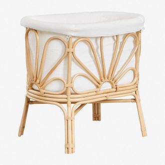 Sklum Minicuna En Rat&aacute;n Con Colch&oacute;n Dahlia Kids Sklum