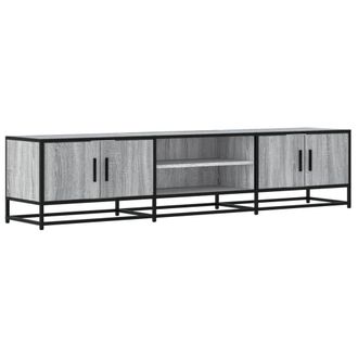 Berkfield Home TV Cabinet Grey Sonoma 180x35x41 cm Engineered Wood | Size: 180 x 35 x 41 cm