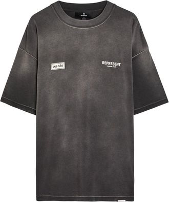 Represent X Oasis Owners Club Cotton T-shirt - Black - S