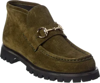 Gucci Horsebit Suede Bootie