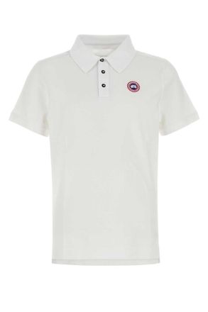 Canada Goose White Beckley Solid Polo T-shirt