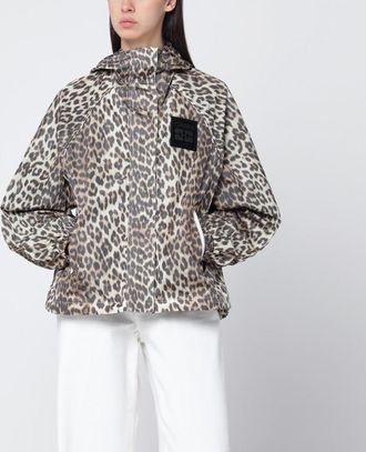 Ganni Jacket with leopard prin