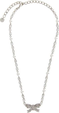 Self Portrait Kristallen Strik Ketting - Dames - Kettingen - Grijs - ONE Size - Accessoires