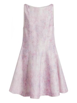 Alberta Ferretti Abito midi a fiori smanicato - Rosa