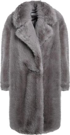 Sportmax Jassen, Dames, Grijs, XS, Polyester, Enkellange Jas