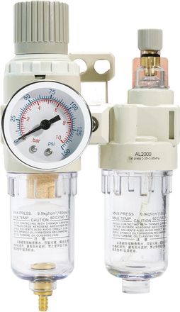 OEM Filtro De Aire Comprimido Npt De 1/4, Regulador, Lubricador Combinado, Secador De Aire Neum&aacute;tico Para Compresor, Separador De Agua/aceite Con Man&oacute;metr
