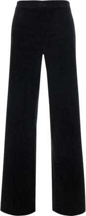 Antonelli Samuel Fluweel Pantalon - Dames - Wijde Broeken - Zwart - M - Katoen - Broeken