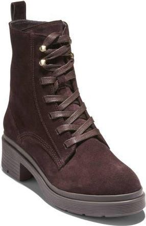 Cole Haan Cherise Lug Sole Boot in Dark Chocolate Suede at Nordstrom Rack, Size 6.5