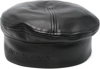 Emporio Armani Sombrero de cuero emporio armani