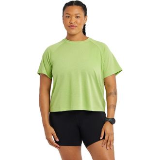 Oiselle Womens Flyout Boxy Shirt Green XS