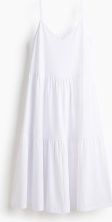 H&M Gestuftes Trägerkleid - White