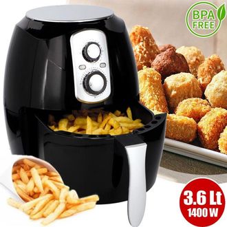 Trade Shop Trade Shop - Friggitrice Ad Aria Calda Senza Olio Airfryer 3.6 Lt Frigge Cuoce Arrosto 1400w