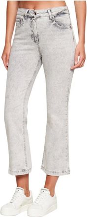 Patrizia Pepe Cropped Tapered Jeans - Dames - Cropped Jeans - Grijs - W29 - Katoen - Jeans
