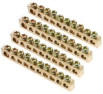 OEM Abrazadera De Soldadura - Abrazadera De Conexi&oacute;n - Abrazaderas De Cable De Drenaje De Cobre De 4 Piezas Y 12 Puertos, Columna De Cobre