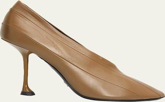 Proenza Schouler 85mm Tee Pieced Leather Pumps