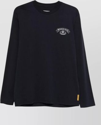 Emporio Armani crew neck long sleeves cotton jersey t-shirt