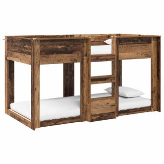 vidaXL Cama Litera Para Ni&ntilde;os Madera Vieja 75 X 190 Cm Vidaxl