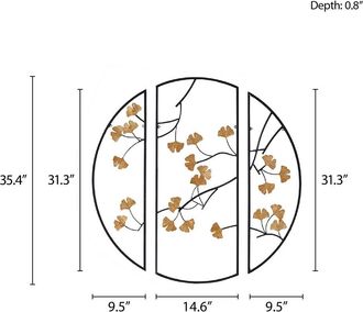 Madison Park 3-piece Metal Wall Decor Set