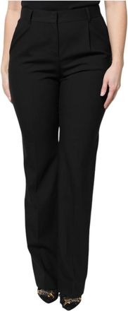 Dolce & Gabbana High-Waisted Boot-Cut Pantalon - Dames - Straight fit broeken - Zwart - 2XS - Broeken