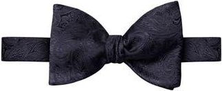 Eton Paisley Jacquard Silk Bow Tie in Navy at Nordstrom Rack