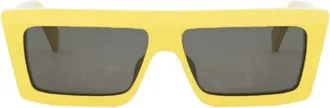 Celine CL40214U39A Square Full Rim Sunglasses - Yellow