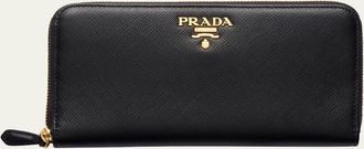 Prada Large Continental Leather Wallet
