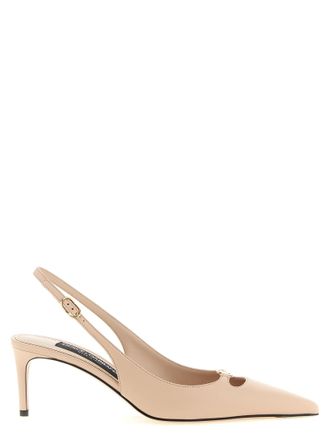 Dolce & Gabbana Multicolor Lamb Leather Mid Heel Womens Pumps