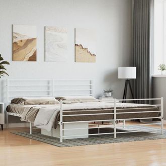 vidaXL Furniture Limited - Estructura Cama Sin Colch&oacute;n Con Estribo Metal