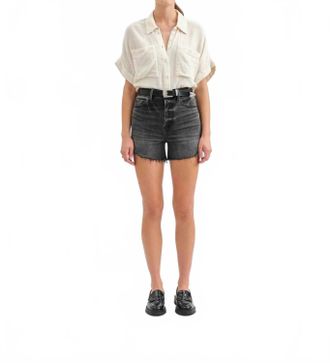 Daze Bottom Line High Rise Short In Raven Vintage