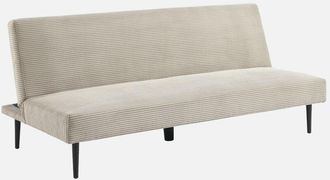 Sweeek Sof&aacute;-cama En Terciopelo De Pana Fina, 3 Plazas