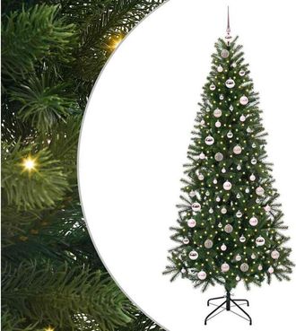 vidaXL &Aacute;rbol De Navidad Artificial Con 300 Led Verde 210 Cm Pe Y Pvc Vidaxl