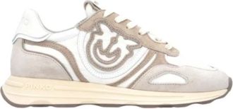 Pinko Zoe 01 Sneaker - Dames - Sneakers - Beige - 41 EU - Leer - Schoenen
