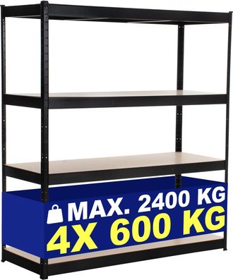 Clp Clp - Estanter&iacute;a Para Cargas Pesadas 160x60x180 Cm Negro