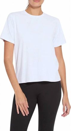 Lyss&eacute; Womens Perfect Box-Cut Tee In White