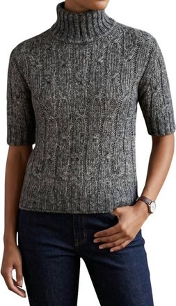 Max Mara Sorbona Knitted Sweater In Dark Grey