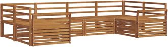 vidaXL Conjunto De Sof&aacute;s De Exterior 6 Uds. Natural Vidaxl