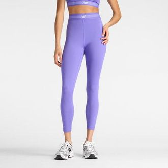 New Balance Womens AC Legging 25 in Purple Poly Knit, size X-Large