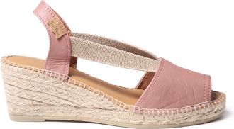 Toni Pons Womens Leather Espadrille - TEIDE-P - Pale, 5 UK - 38 EU