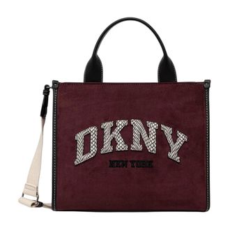 DKNY Dkny, Dames, Tassen, Bruin, Maat: ONE Size Su&egrave;de