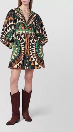 Farm Rio printed mini dress