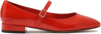 Kazar Rode platte zoolpompen door Mary Jane - Dames - Ballerinas - Rood - 36 EU - Leer - Schoenen