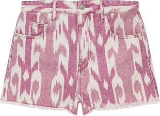 Isabel Marant Shorts sportivi con stampa - Rosa